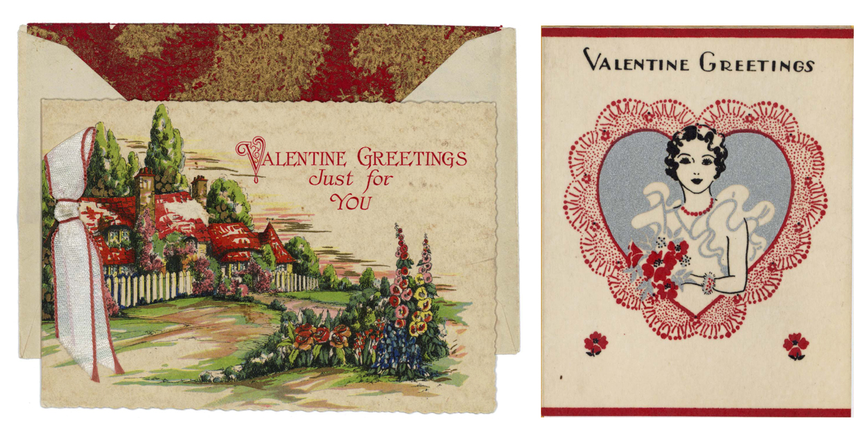 In the late 1920s, Hallmark’s product line included 300 card designs for Valentine’s Day. The company now offers more than 1,500 Valentine's Day cards to meet a variety of diverse relationship needs (Courtesy of Hallmark Cards, Inc.).